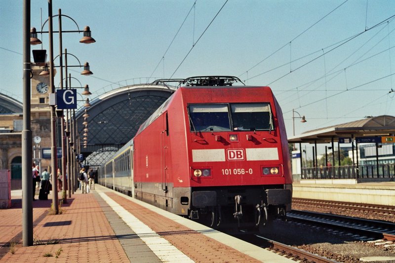 Dresden Hauptbahnhof 22.09.2006 (101 056-0)