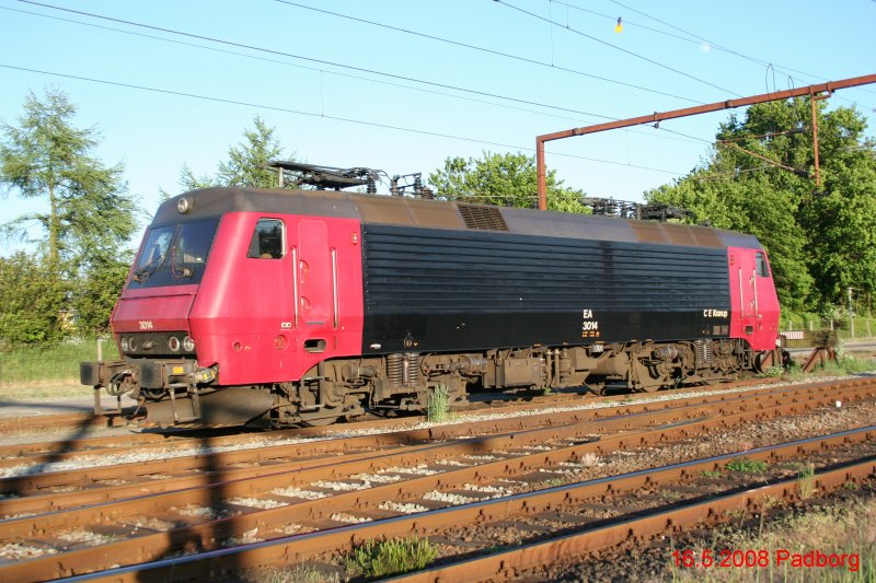DSB DSB EA 3014  C E Crarup  am 16.5.2008 in Padborg.