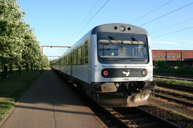 DSB MR/MRD 4089/4289 am Abend des 16.5.2008 in Padborg.