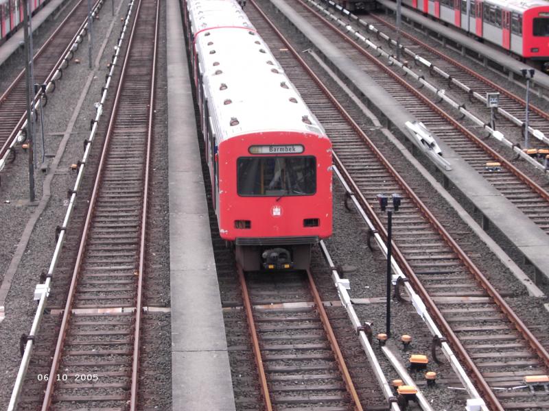 DT2 E in der Abstellanlage Billstedt(U3)diese Zge werden bald verschrottet