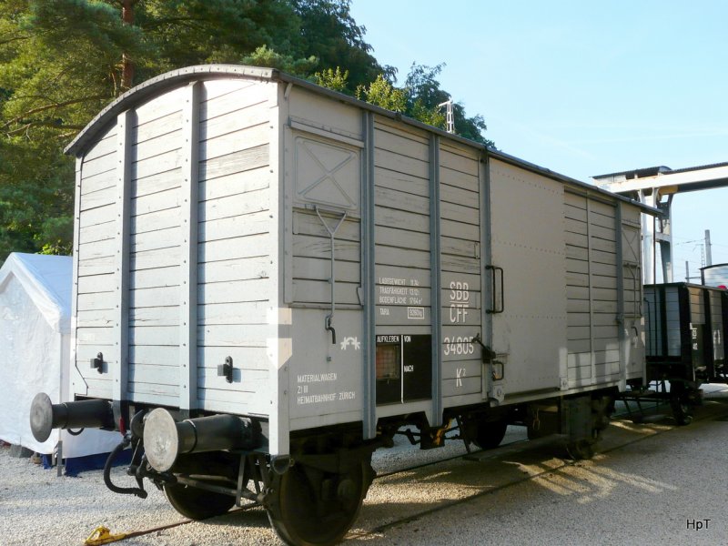 DVZO - Gterwagen K 34805 zu Besuch in Koblenz zum Jubilum 150 Jahre Waldshut–Turgi am 23.08.2009