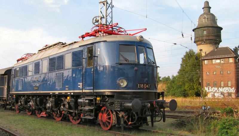 E 18 047 in Schneweide zur Ausstellung 2006