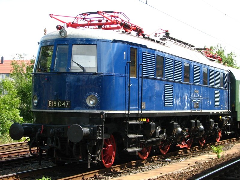 E 18 047 zu Gast in Eisenach. 20.08.2006