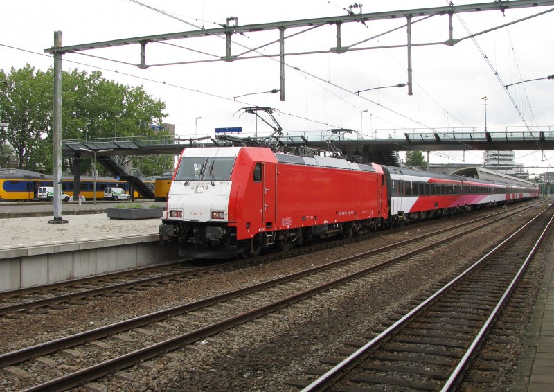 E186 115 der NS Hispeed am 25.August 2009 in Rotterdam centraal