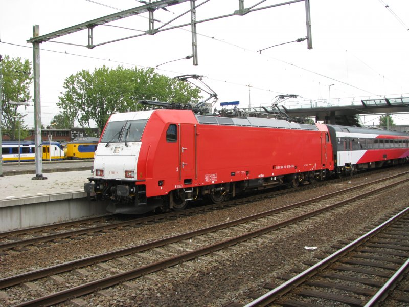 E186 115 der NS Hispeed am 25.-8-2009 in Rotterdam centraal