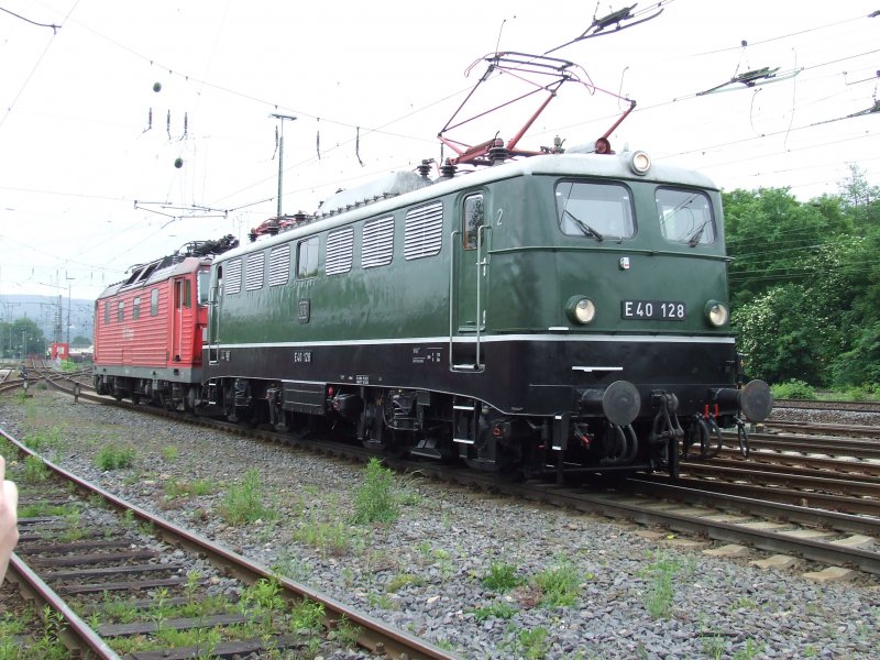 E40 128 am 19.5.2007 in Koblenz-Ltzel