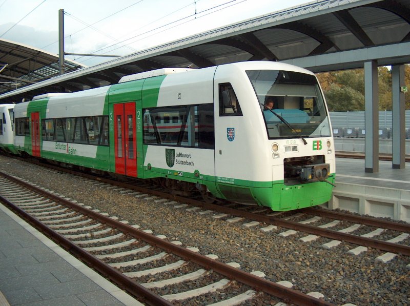 EB VT 010  Luftkurort Sttzerbach  in Erfurt Hbf; 18.10.2008
