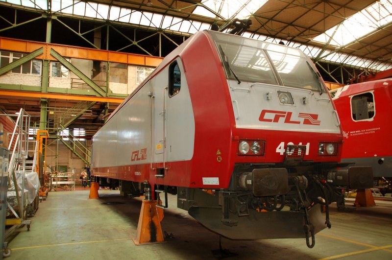 Ebenfalls zur Untersuchung war diese CFL-Lok in Dessau. Fotografiert am 12.09.09.