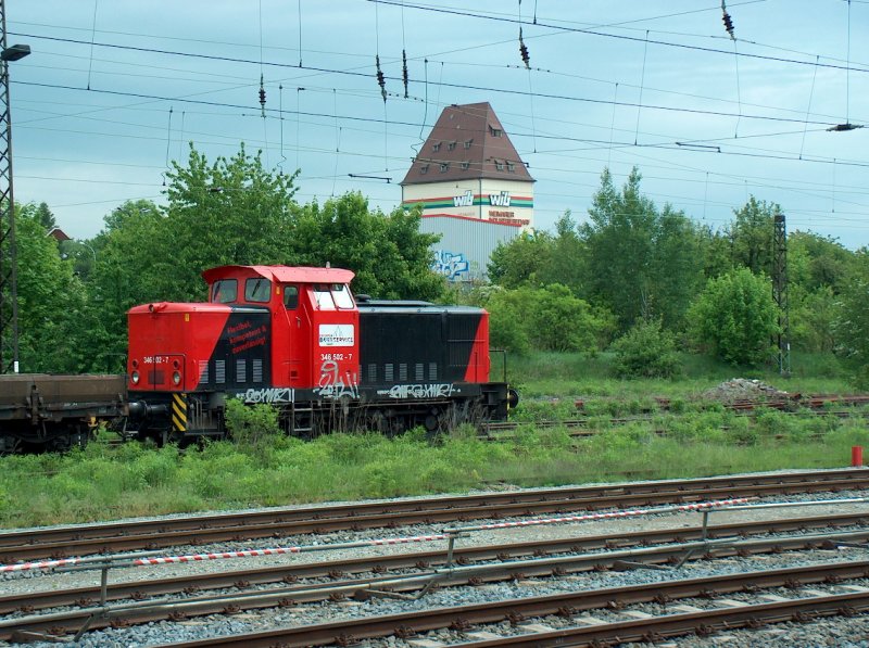 EBSG 346 502-7 im Bf Weimar; 10.05.2009