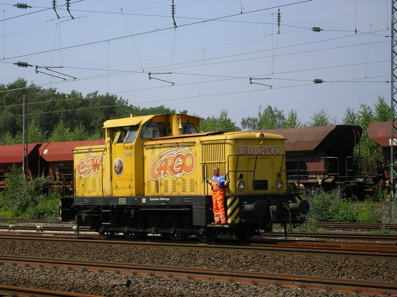 EBW Cargo V60.05 bei Rangier-Arbeiten.(28.07.2008)