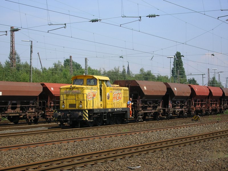 EBW Cargo V60.05 bei Rangierarbeiten in Bochum Ehrenfeld.(28.07.2008)