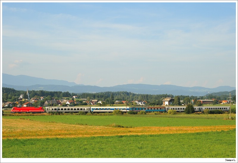 EC210 (Beograd - Villach) vor Faak am See, 19.8.2009