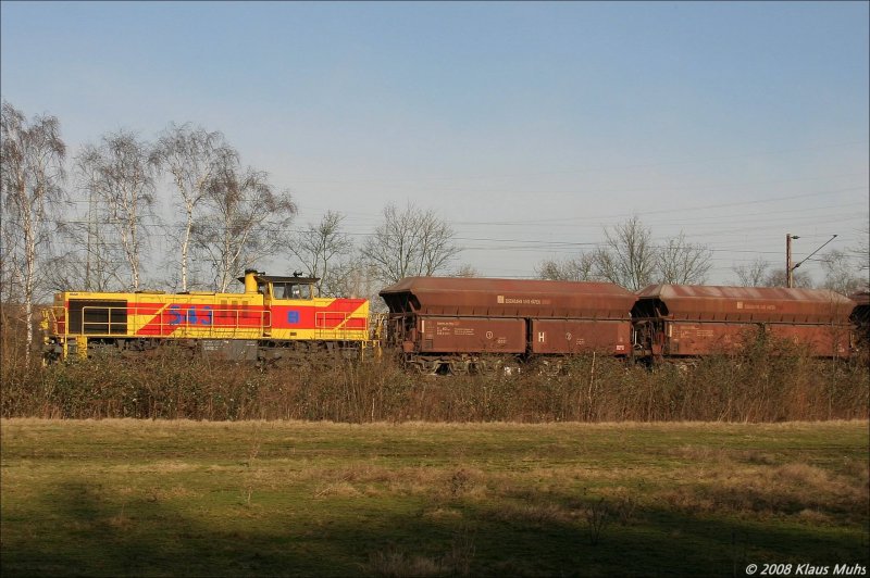 EH543 durchfhrt am 26.01.2008 Wanne-Unser-Fritz.