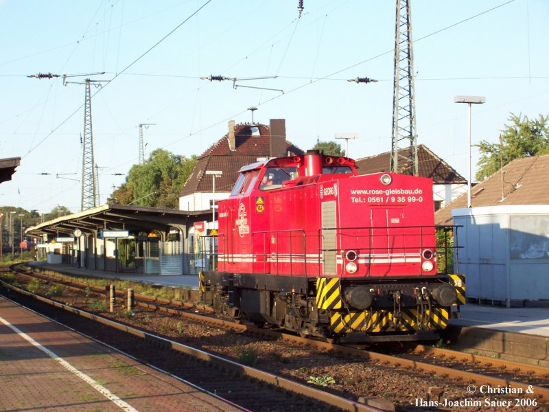 Ehem. Br 202 der Gleisbaufirma Rose in Schwerte (Ruhr) am 30.09.2006. 