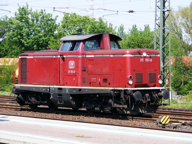 Ehemalige DB V 100 der Deutschen Bundesbahn im Bahnhof Dortmund-Mengede am 9. Mai 2008