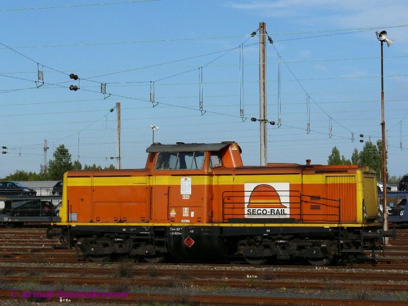 Ehemalige DB-V100 in franzsischen Bauzugdiensten. Die Lok der SECO-RAIL trgt die Bezeichnung AT3ATA0649 V212. 29.09.2007 Hausbergen