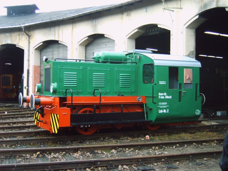 Ehemalige Werklok 2 des Narwa Leuchtenwerk Brand-Erbisdorf im ehemaligen BW Nossen