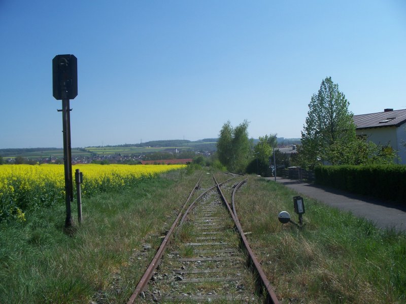 Ehemaliger Anschluss der Firma BEHR.