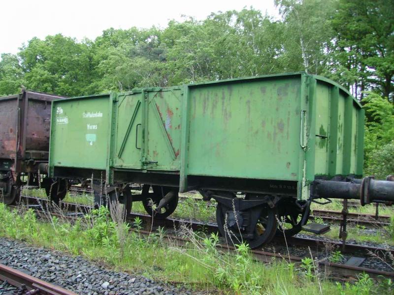 Ehemaliger Gterwagen der Wormser Hafenbahn Bauart Schwerin in Darmstadt.