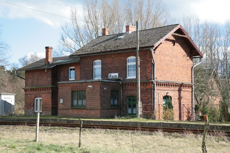 Ehemaliger Haltepunkt Rom Strecke Parchim - Lbz. 18.03.2008