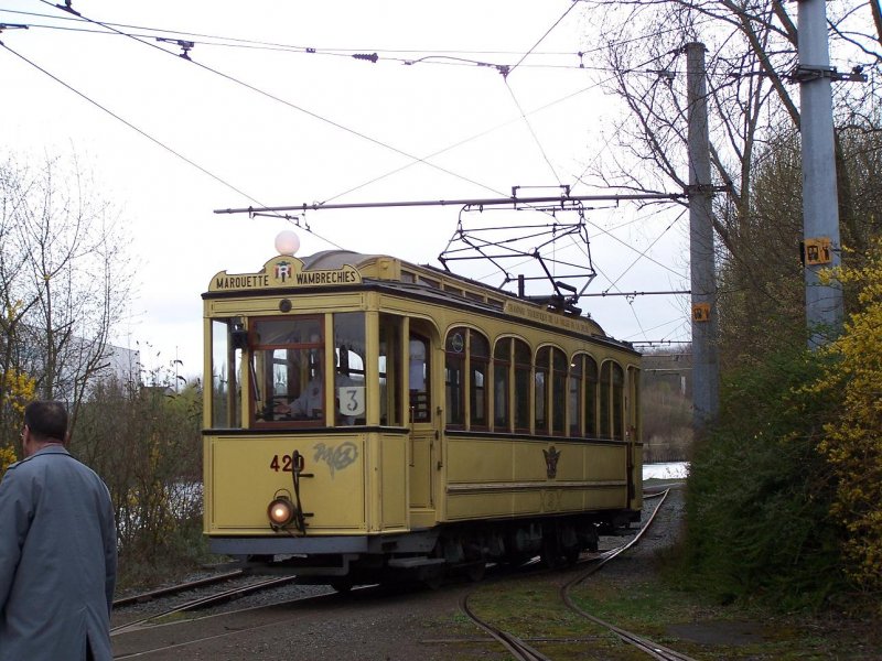 Ehemaliger Tram 420 der Mongy Strecke, bei der AMITRAM am 28/03/09.