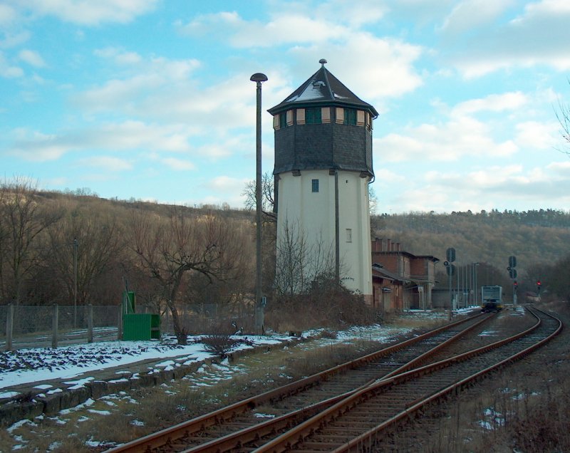 Ehemaliger Wasserturm im Bf Nebra; 18.02.2009 

