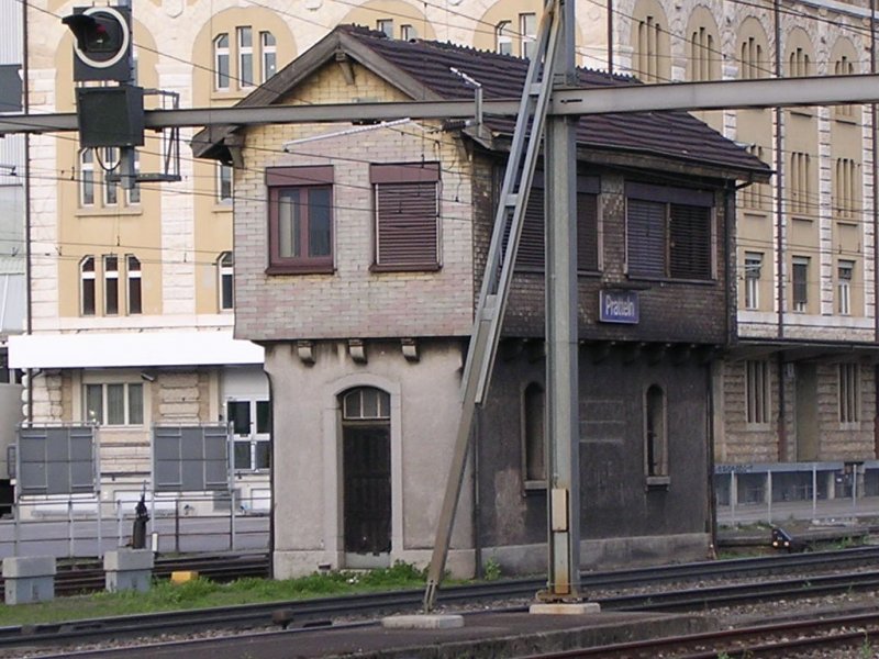 Ehemaliges Stellwerk im Bhf. Pratteln