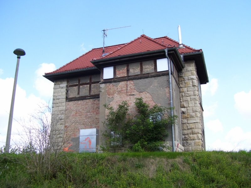 Ehemaliges Stellwerk Lo in Laucha (Unstrut); 18.08.2007