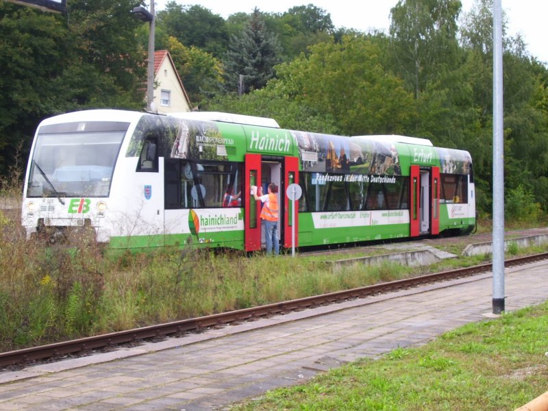 EIB VT 009 im Bf Nebra; 08.09.2007