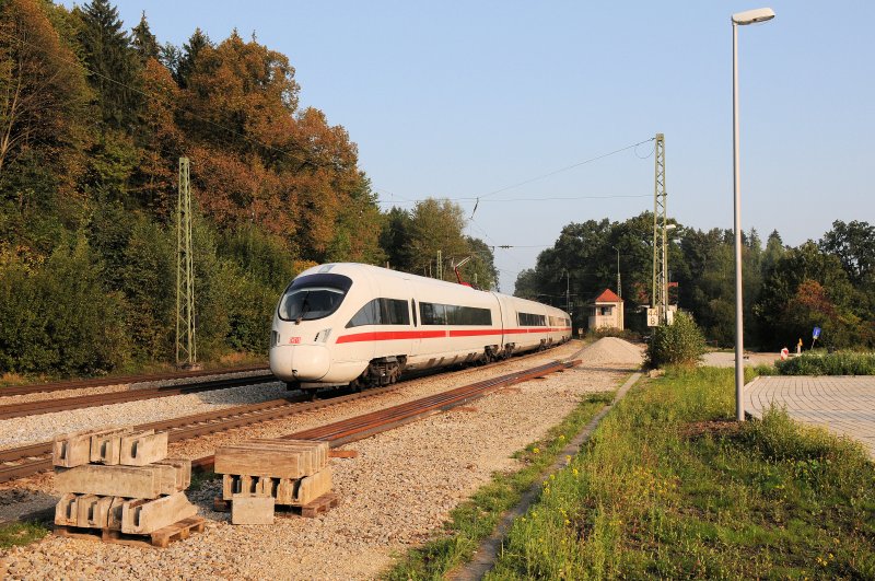 Ein 411er als ICE 308 Innsbruck - Berlin in A�ling/Obb