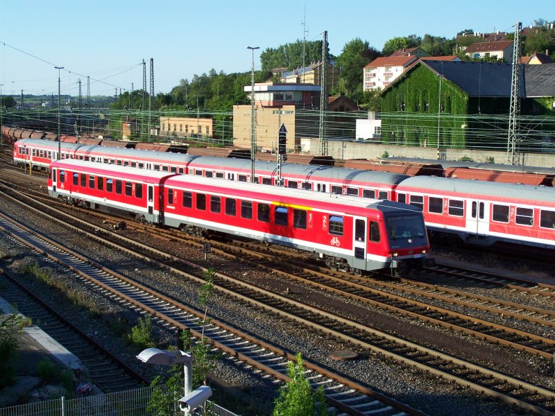 Ein 628er bei der Einfahrt in den Bahnhof Aalen, er fuhr weiter nach Ulm Hbf. Aufgenommen am 19.06.07