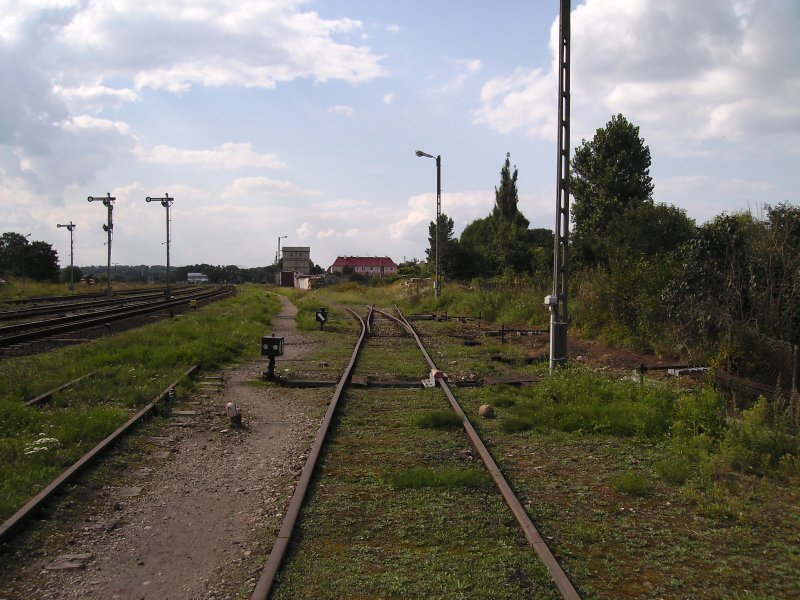 Ein Altes Abstellgleis vom Bahnhof Gizcko