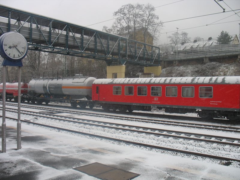 Ein Ausbildungszug fr Gefahrgut war im Mrz 2009 in Marburg (Lahn) abgestellt.