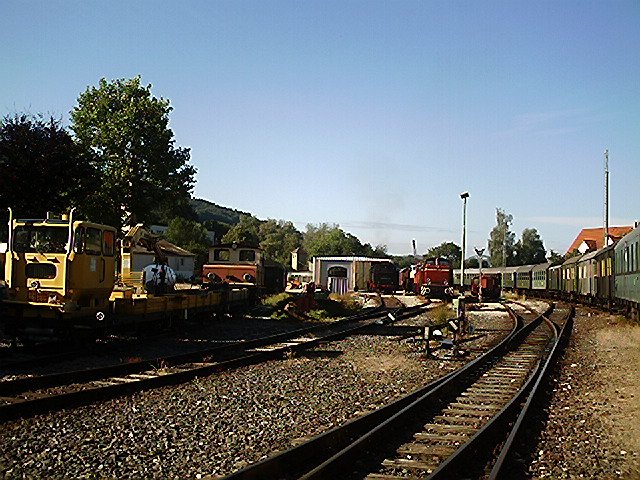 Ein Blick in den Betriebshof der DFS am Morgen des 8.7.2007