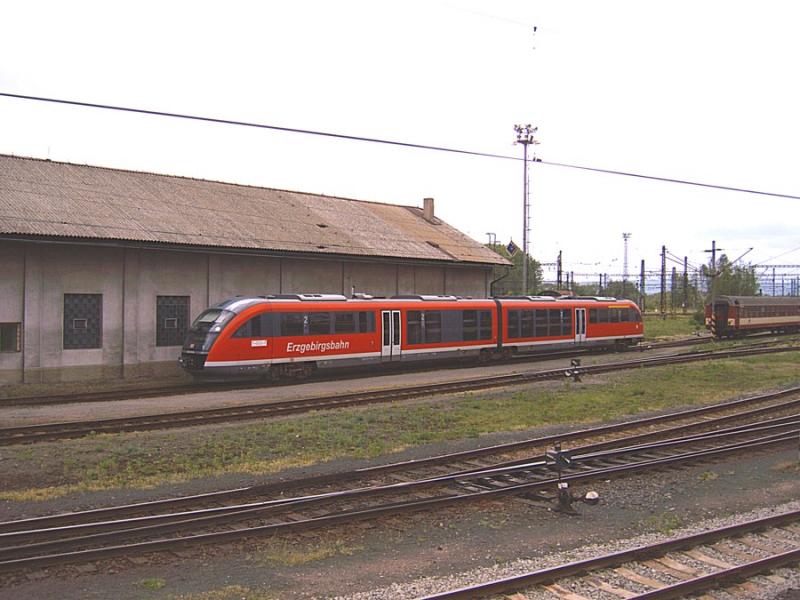 Ein DESIRO der Erzgebirgsbahn in Chomutov, am 20.05.06