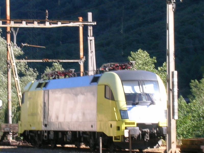Ein ehemaliger  FLEX  Taurus in Bodio an der Gotthard Sdrampe. Am 16.08.2005