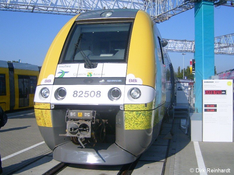 Ein franzsischer Triebzug auf der InnoTrans.