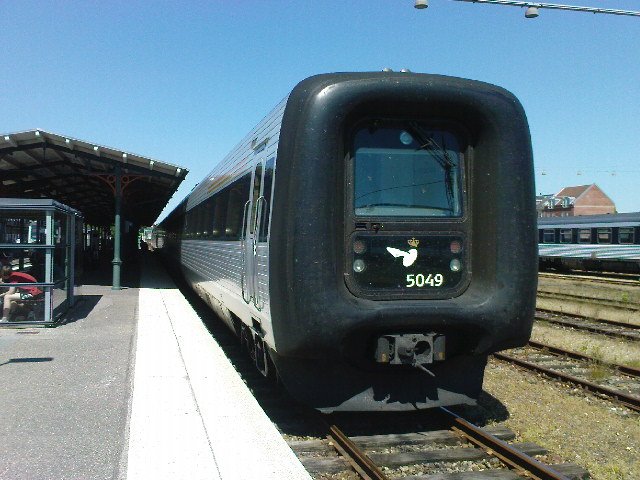 Ein IC 3 der DSB, steht in Esbjerg