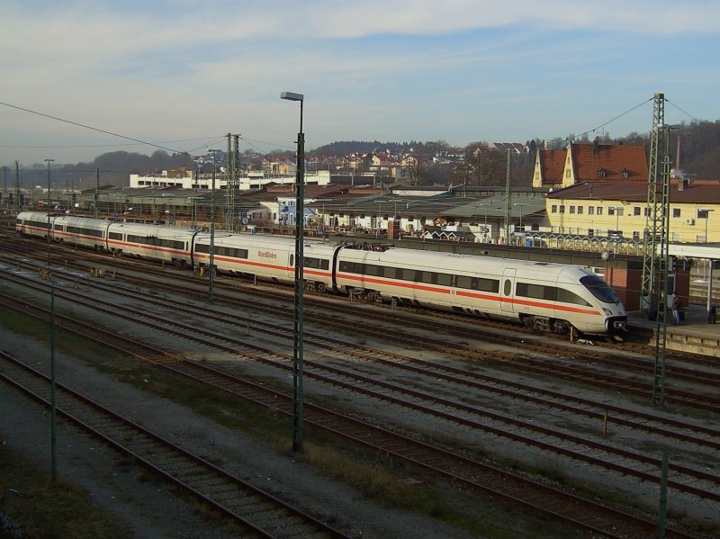 Ein ICE-T am 04.01.2008  bei der Einfahrt in Passau Hbf. 