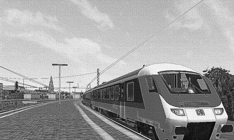 Ein IR Steuerwagen im Neumnster Bahnhof zur weiterfahrt nach Kiel Hbf.