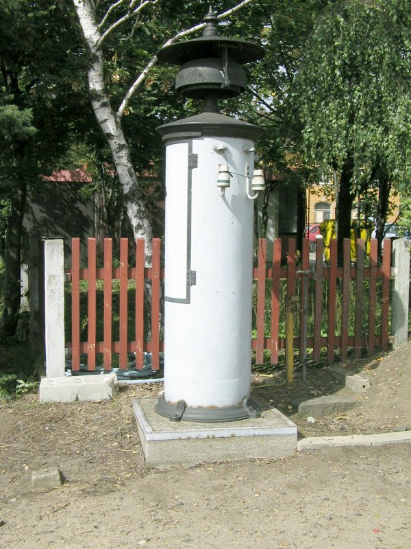 Ein Lutewerk wie es frher an vielen Bahnhfen, Blockstellen und Postenhusschen stand, Radebeul 15.09.07