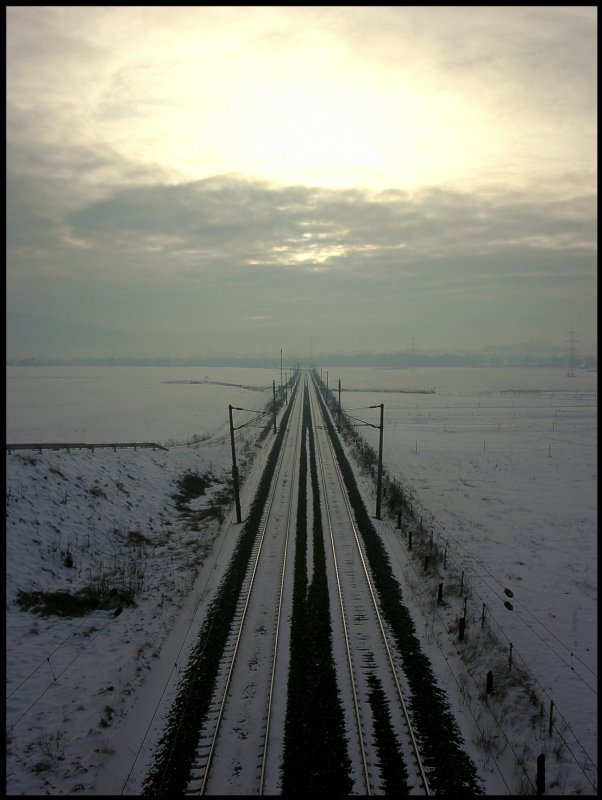 Ein Lichtblick an diesem trben Tag. St.Margarethen Richtung Knittelfeld. 15.01.2009