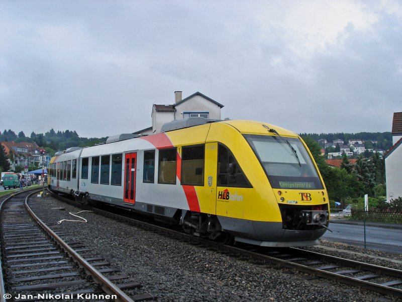 Ein Lint41 der Taunusbahn(TSB) an Pfingsten 2007 in Knigstein/Ts.