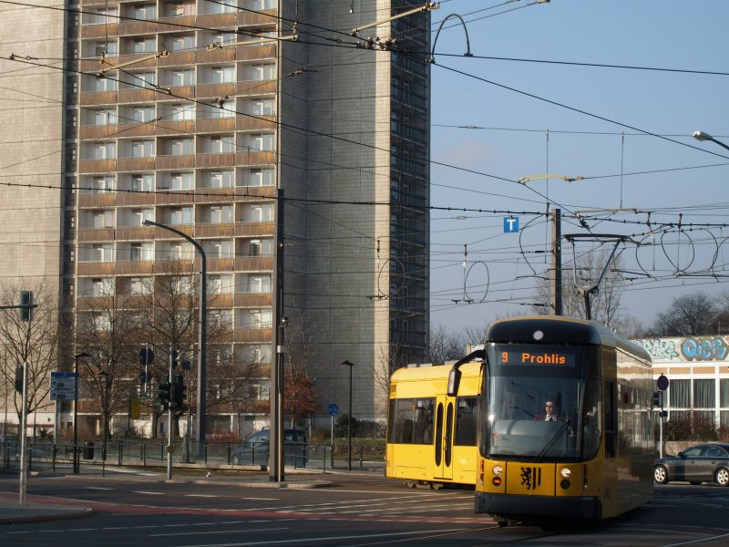 Ein NGT am Lennplatz in Dresden