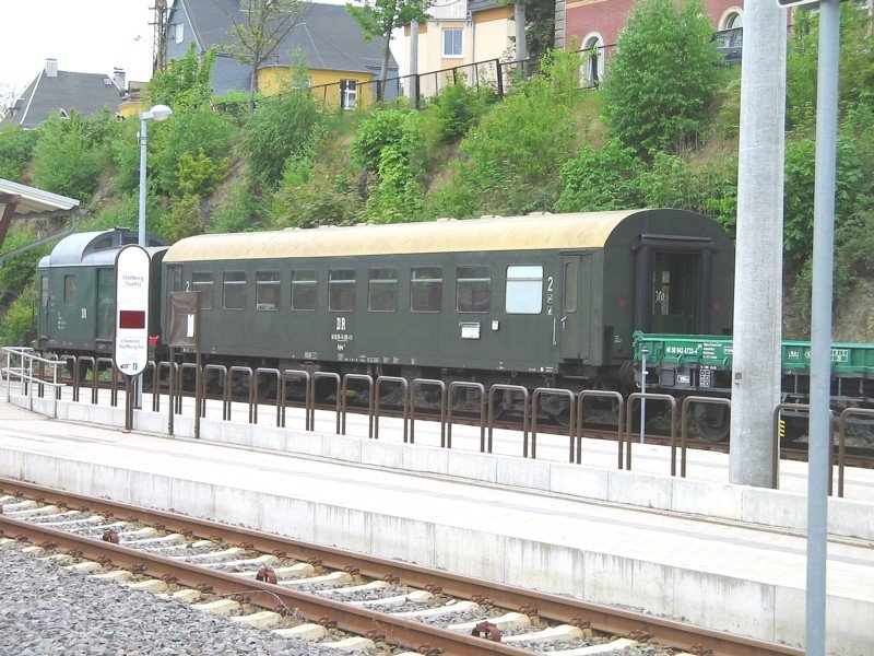 Ein Pwgs und ein Bghw des Schsischen eisenbahnmuseums Chemnitz fanden sich am 07.05.07 in Stollberg
