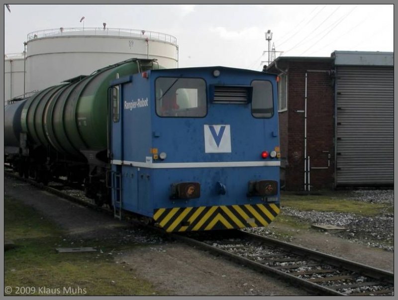 Ein Rangier-Robot der Firma Vollert Anlagenbau GmbH, gesehen bei der ARAL Logistik Service GmbH im Stadthafen Gelsenkirchen.  13.03.2009