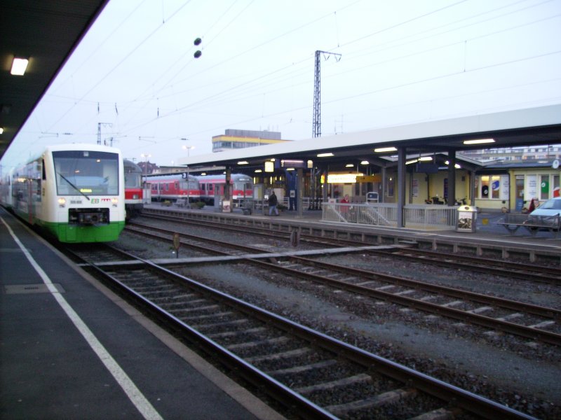 Ein RegioShuttle Der EIB im Schweinfurter Hbf (31.03.07)