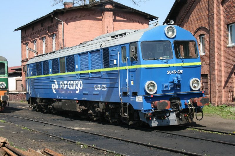 Ein sch�nes Sonnenportr�t der SU46-026 in Wegliniec,24.04.09