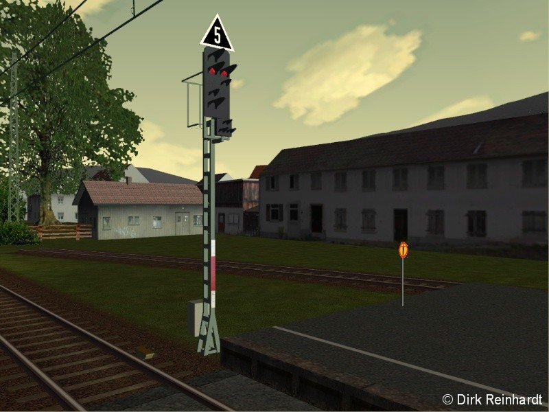 Ein Signal von bester Qualitt. Hier ist ein Ausfahrsignal in Hausach zu sehen.