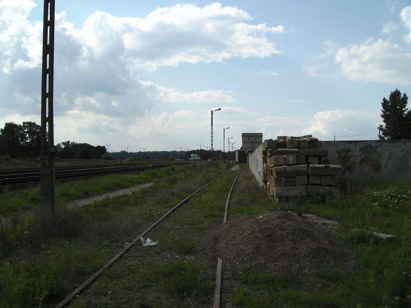 Ein stillgelegtes Abstellgleis vom Bahnhof Gizycko